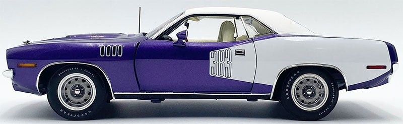 1971 383 Plymouth Cuda HT Violet with Vinyl Top Limited - Estimated Production 400 Pieces - ACME - 1/18 - A1806135VT