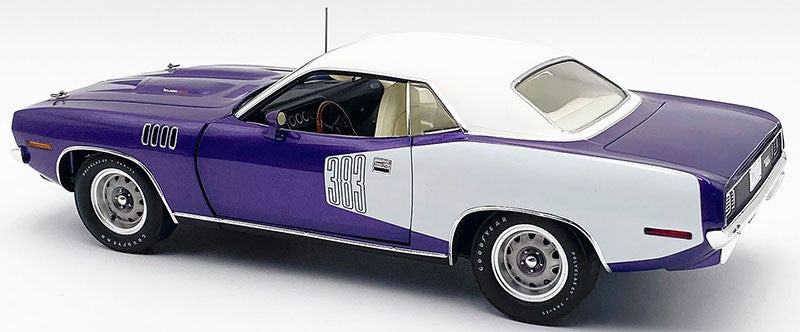 1971 383 Plymouth Cuda HT Violet with Vinyl Top Limited - Estimated Production 400 Pieces - ACME - 1/18 - A1806135VT
