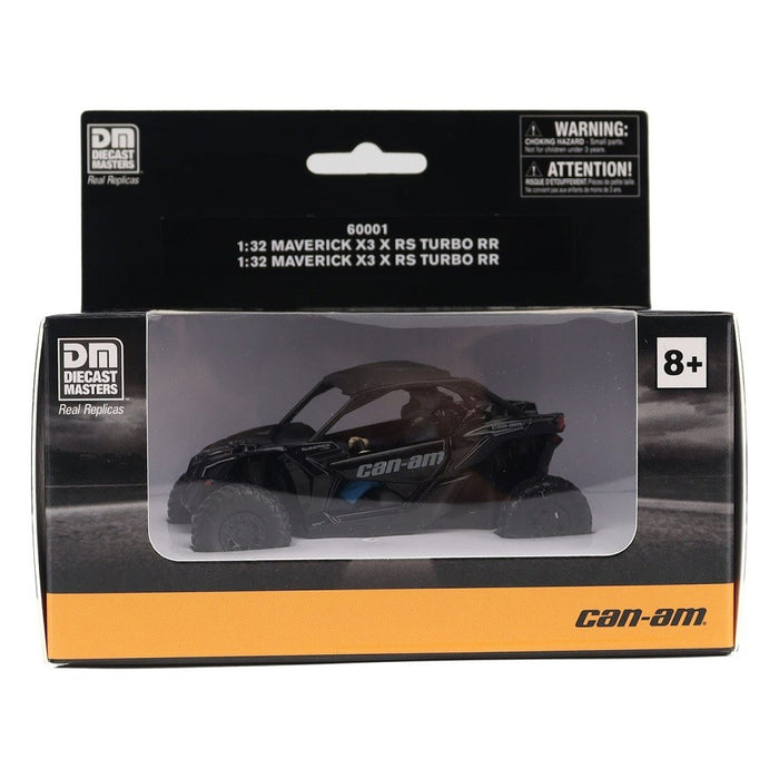 Can-Am Maverick X3 X rs Turbo RR Side-by-Side ATV in Triple Black - Diecast Master 1/32 - 60001 - Passion Diecast 