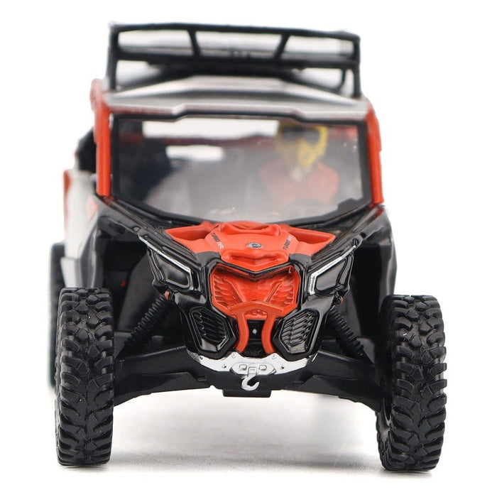 Can-Am Maverick X3 X rs Turbo RR Side-by-Side ATV in Chalk Gray and Magma Red - Diecast Master 1/32 - 60003 - Passion Diecast 