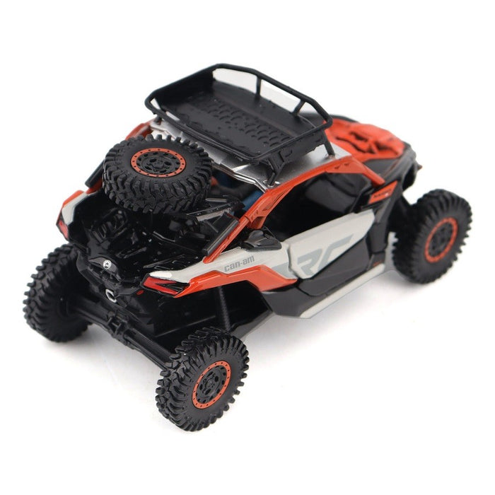 Can-Am Maverick X3 X rs Turbo RR Side-by-Side ATV in Chalk Gray and Magma Red - Diecast Master 1/32 - 60003 - Passion Diecast 