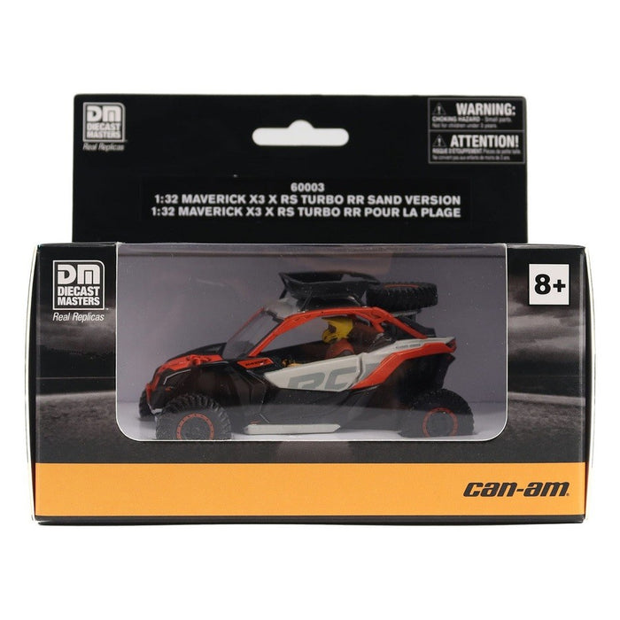 Can-Am Maverick X3 X rs Turbo RR Side-by-Side ATV in Chalk Gray and Magma Red - Diecast Master 1/32 - 60003 - Passion Diecast 