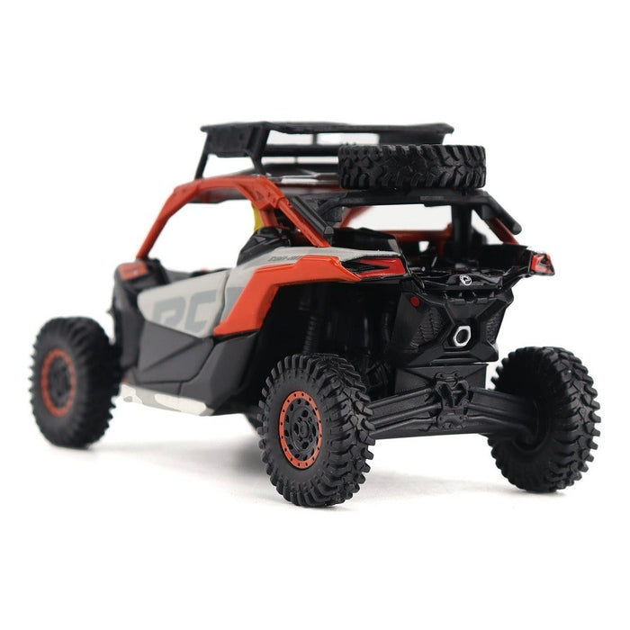 Can-Am Maverick X3 X rs Turbo RR Side-by-Side ATV in Chalk Gray and Magma Red - Diecast Master 1/32 - 60003 - Passion Diecast 