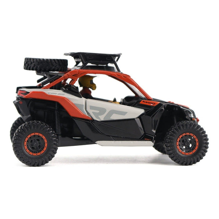 Can-Am Maverick X3 X rs Turbo RR Side-by-Side ATV in Chalk Gray and Magma Red - Diecast Master 1/32 - 60003 - Passion Diecast 