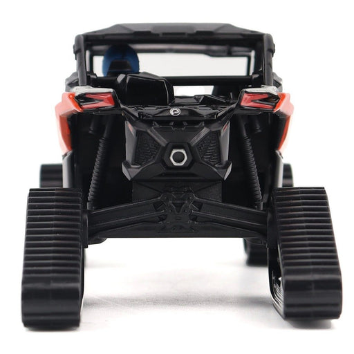Can-Am Maverick X3 X rs Turbo RR Side-by-Side ATV with Tracks Chalk Gray and Magma Red - Diecast Master 1/32 - 60004