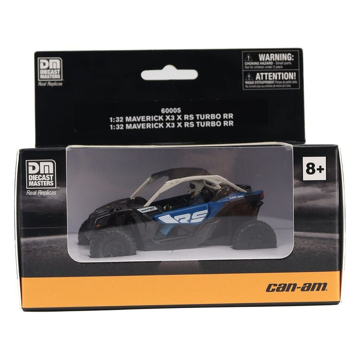 Can-Am Maverick X3 X rs Turbo RR Side-by-Side ATV in Intense Blue, Carbon Black- Diecast Master 1/32 - 60005