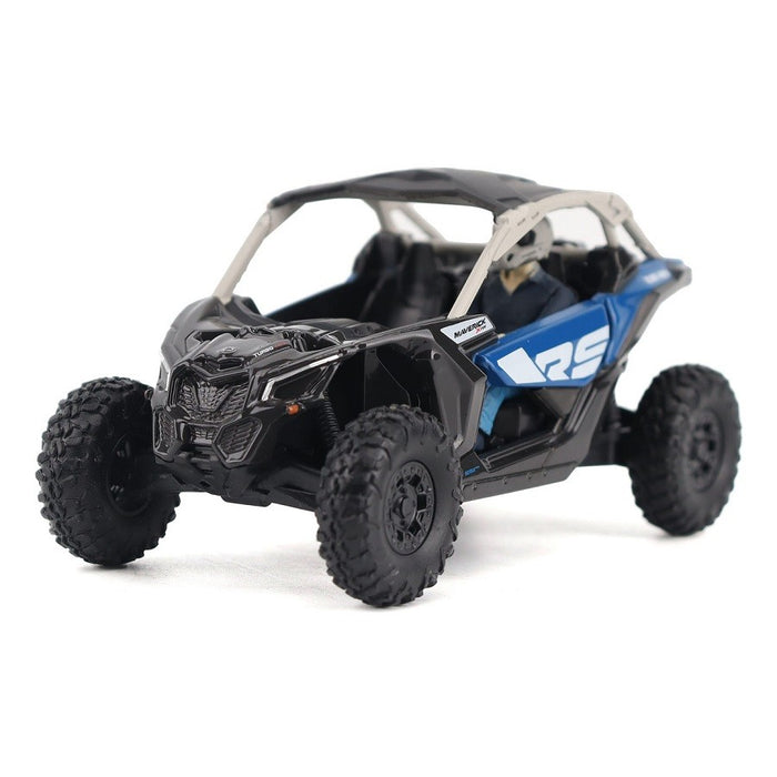 Can-Am Maverick X3 X rs Turbo RR Side-by-Side ATV in Intense Blue, Carbon Black- Diecast Master 1/32 - 60005