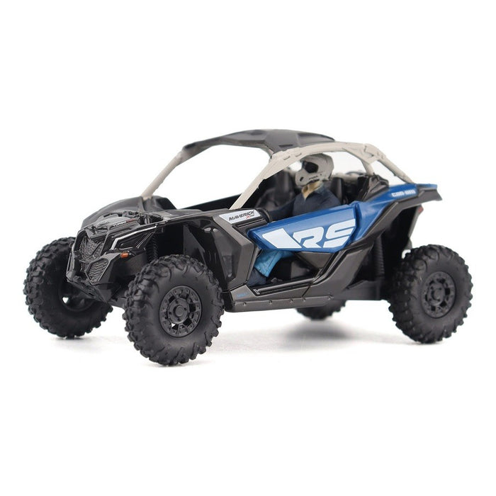 Can-Am Maverick X3 X rs Turbo RR Side-by-Side ATV in Intense Blue, Carbon Black- Diecast Master 1/32 - 60005