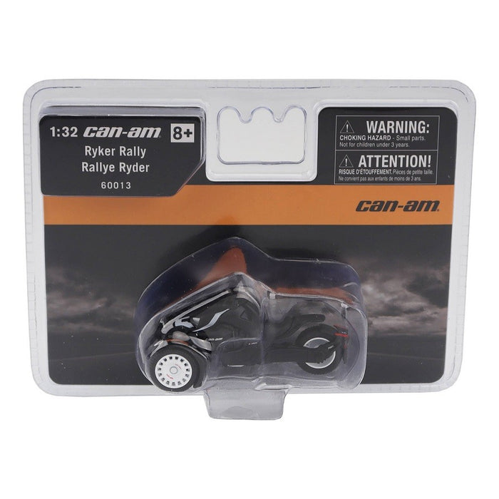Can-Am Ryker Rally 3-Wheel Motorcycle in Ghost Black - Diecast Master 1/32 - 60013 Passion Diecast