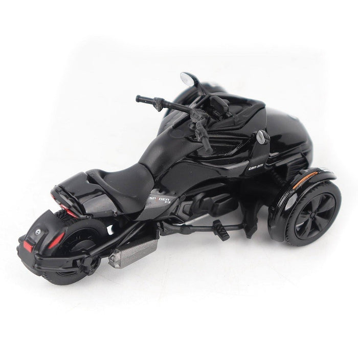 Can-Am Spyder F3 3-Wheel Motorcycle in Steel Black Metallic - Diecast Master 1/32 - 60018 Passion Diecast