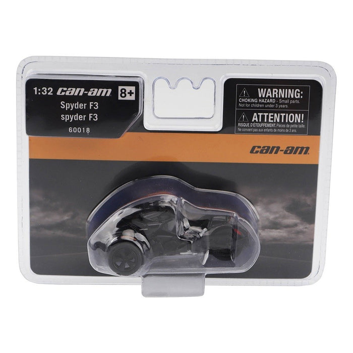 Can-Am Spyder F3 3-Wheel Motorcycle in Steel Black Metallic - Diecast Master 1/32 - 60018 Passion Diecast