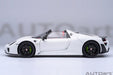 Porsche 918 Spyder Weissach Package (White with Red interior) - Autoart 1/18 - 77920 - Passion Diecast 