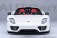 Porsche 918 Spyder Weissach Package (White with Red interior) - Autoart 1/18 - 77920 - Passion Diecast 