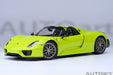 Porsche 918 Spyder Weissach Package (Acid Green) - Autoart 1/18 - 77921 - Passion Diecast 