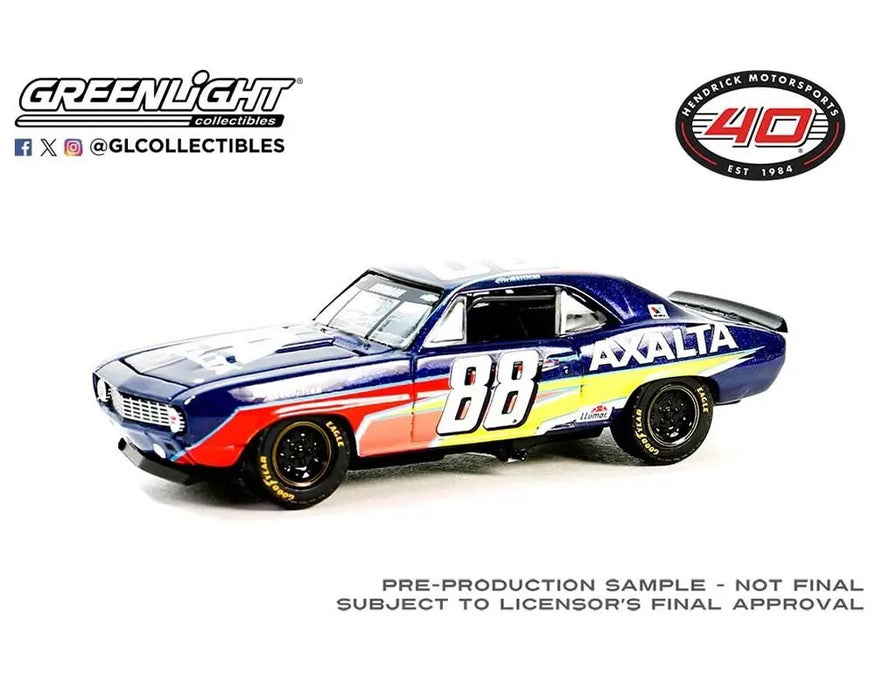 1969 Chevrolet Camaro - Alex Bowman / Hendrick Motorsports - Chicagoland Speedway - 1/64 Greenlight - 30497