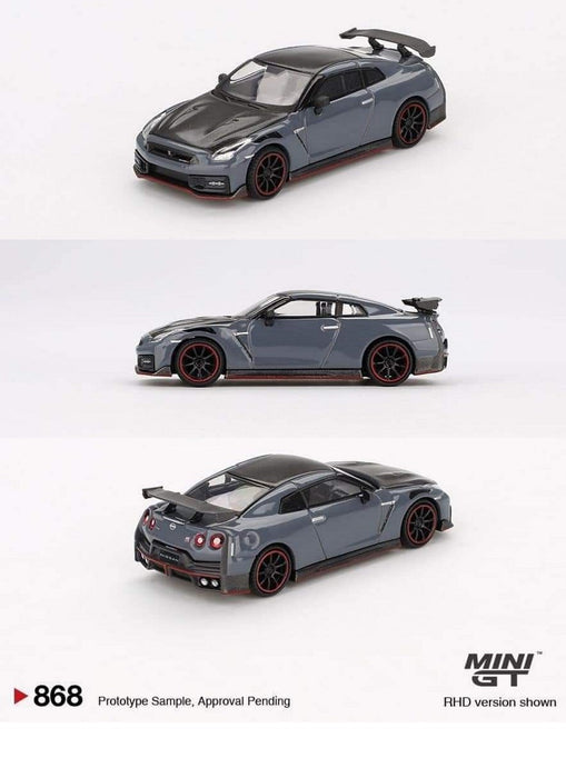 Nissan GT-R Nismo 2024 NISMO Stealth Gray - Mini GT - 1:64 - MGT00868 Passion Diecast