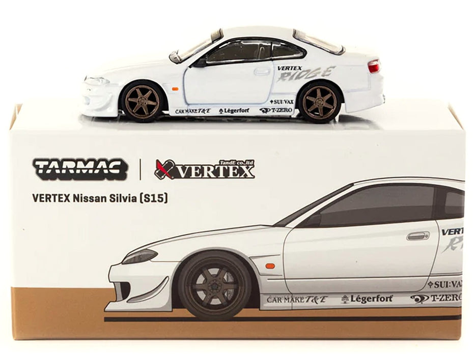 VERTEX Nissan Silvia S15 - White - Tarmac Works - 1/64 - T64G-023-WH9 Passion Diecast