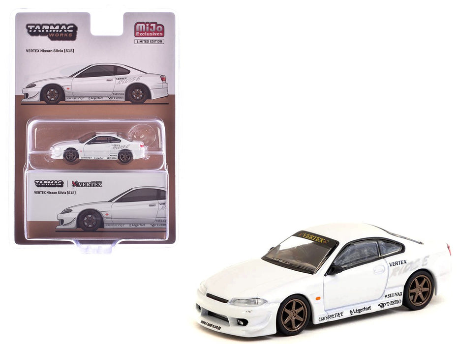 VERTEX Nissan Silvia S15 - White - Tarmac Works - 1/64 - T64G-023-WH9 Passion Diecast