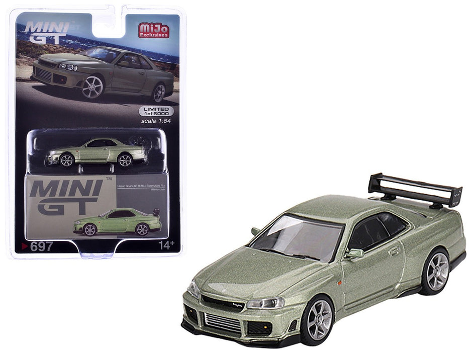 Nissan Skyline GT-R (R34)Tommykaira R-z Millenium Jade - Mini GT - 1:64 - MGT00697 Passion Diecast