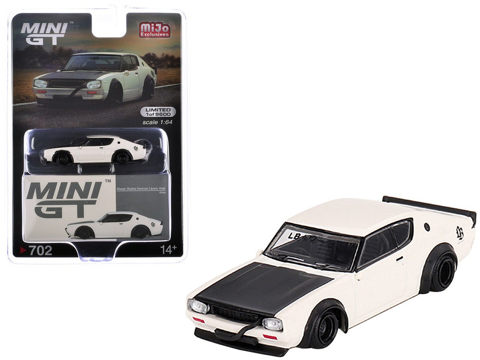 Nissan Skyline Kenmeri Liberty Walk White - Mini GT - 1:64 - MGT00702 Passion Diecast
