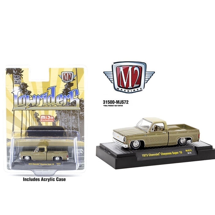 1973 Chevrolet Cheyenne Super 10 Pickup Truck Lowriders Limited - Mijo Exclusives - M2 Machine - 1:64 - 31500-MJS72