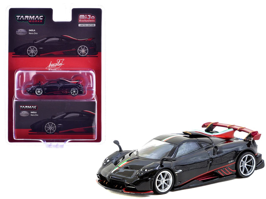 Pagani Imola Nero Oro - Black - Blue Metallic - Tarmac Works - 1/64 - T64G-TL046-BK Passion Diecast