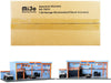 Mijo Exclusive - Garage Diorama with Auto World GULF Stickers Included -  American Diorama 1-64 - AD-76531