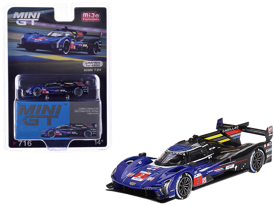Cadillac V-Series.R No.2 Cadillac Racing 2023 Le Mans 24 Hrs 3rd Place - Mini GT - 1:64 - MGT00716 Passion Diecast