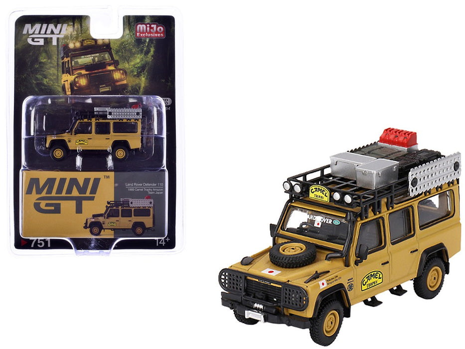 Land Rover Defender 110 1989 Camel Trophy Amazon Team Japan - Mini GT - 1:64 - MGT00751 Passion Diecast