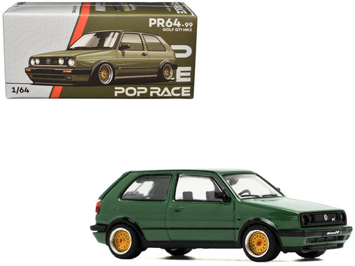 GOLF GTI MKII - OAK GREEN - Pop Race 1:64 -  PR640099 -  Passion Diecast 