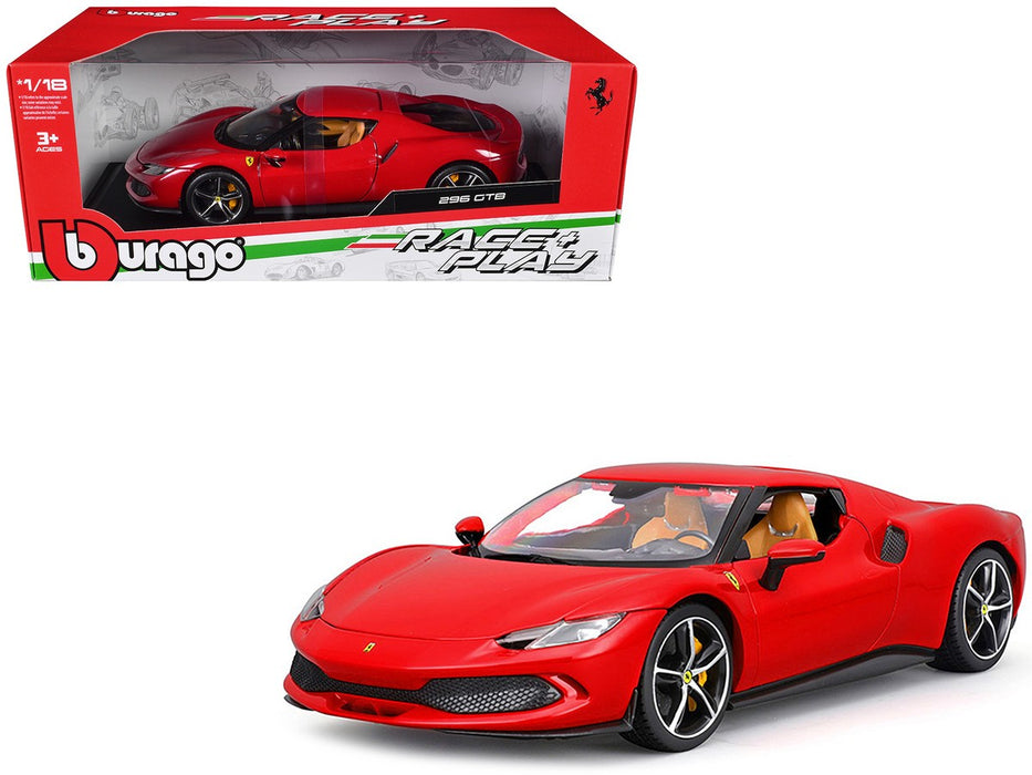 (Preorder) Ferrari 296 GTB Red - Ferrari Race & Play - Bburago 1/18 - 18-16018 RD
