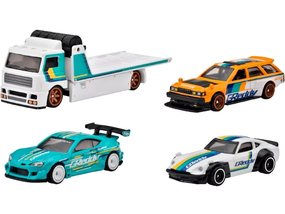 Greddy Set of 4 pieces Series Hot Wheels Premium 2024 Series T - GMH39-953T -  Passion Diecast