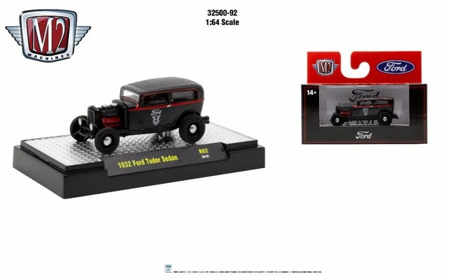 1932 Ford Tudor Sedan - Auto-Thentics Release 92 - M2 Machine - 1:64 - 32500-92 A