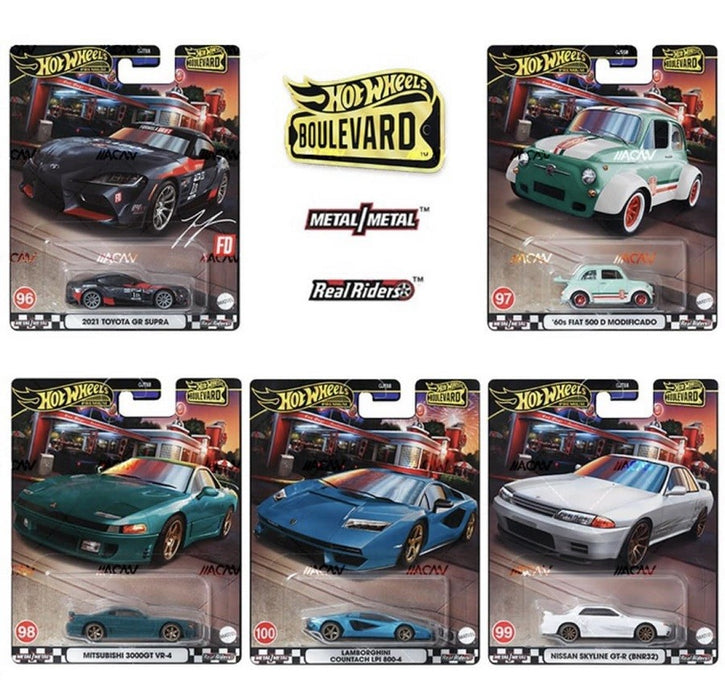 Hot wheels Premium 2024 Boulevard Mix V - Set Of 5 Cars - GJT68-956V -  Passion Diecast
