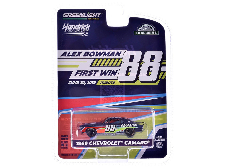 1969 Chevrolet Camaro - Alex Bowman / Hendrick Motorsports - Chicagoland Speedway - 1/64 Greenlight - 30497