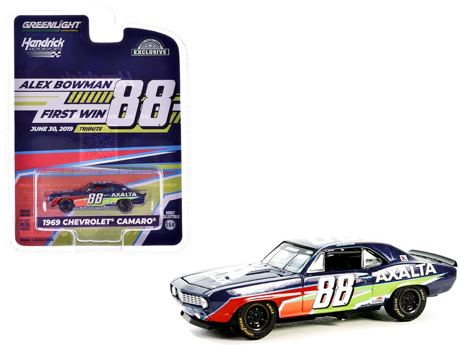 1969 Chevrolet Camaro - Alex Bowman / Hendrick Motorsports - Chicagoland Speedway - 1/64 Greenlight - 30497