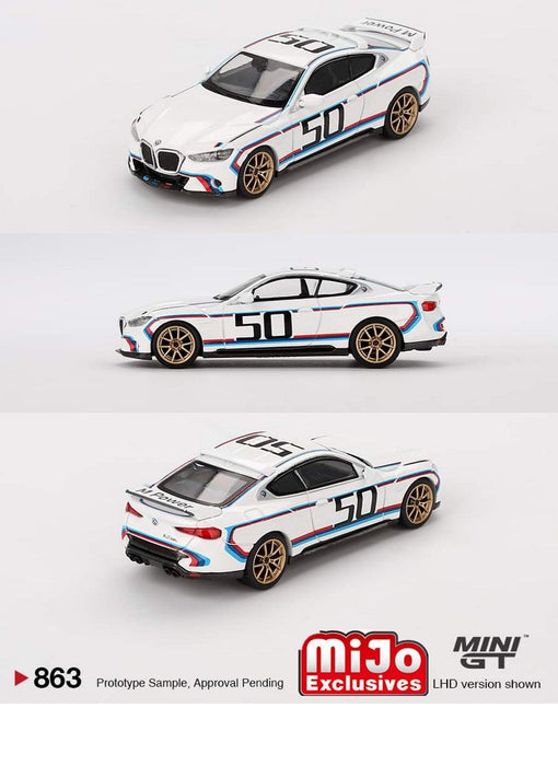 BMW 3.0 CSL White - Mini GT - 1:64 - MGT00863 Passion Diecast