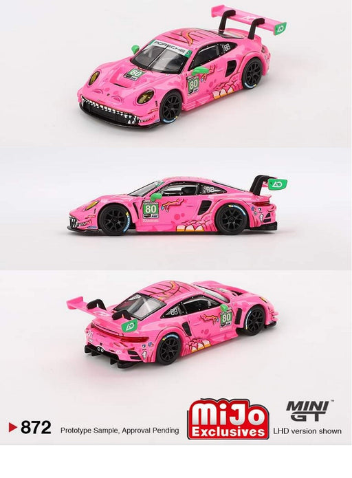 Porsche 911 GT3 R No.80 AO Racing 2023 IMSA VIRginia Roxy - Mini GT - 1:64 - MGT00872 Passion Diecast