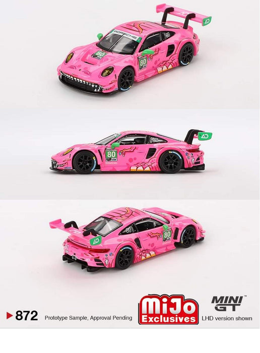 Porsche 911 GT3 R No.80 AO Racing 2023 IMSA VIRginia Roxy - Mini GT - 1:64 - MGT00872 Passion Diecast