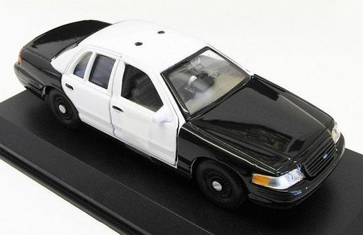 ( Web Only ) 1999 Ford Crown Victoria Police Interceptor - Plain White  Welly 1.43 WE9762CHF-SW