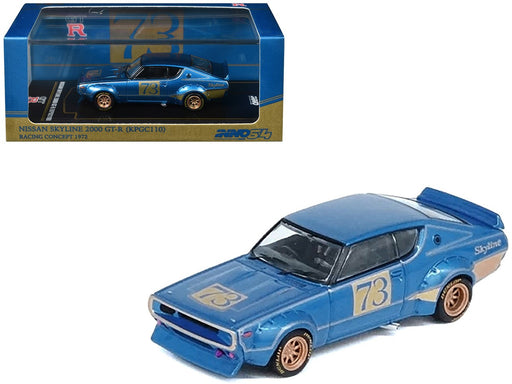 NISSAN SKYLINE 2000 GT-R (KPGC110 - INNO 64 - 1/64 - IN64-KPGC110RC-BLU Passion Diecast