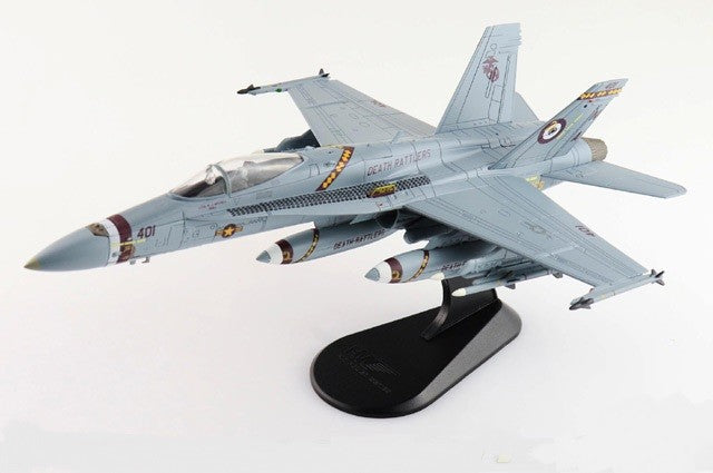 McDonnell Douglas F/A-18C Hornet / USMC VMFA-323 Death Rattlers, NA401, USS Nimitz, 2021 / Hobby Master 1:72 HA3583
