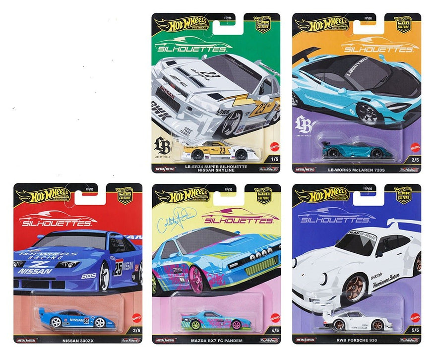 Hot Wheels - Car Culture - 1:64 - 2025 HW SILHOUETTES - Release G - Set Of 5 Cars - FPY86-961G -  Passion Diecast