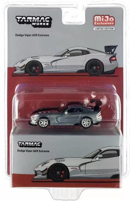 CHASE CAR Dodge Viper ACR Extreme - Silver - Tarmac Works - 1/64 - T64G-TL028-SLGR