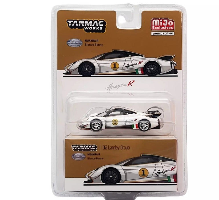 CHASE CAR  Huayra R - Bianco Benny - Tarmac Works - 1/64 - T64G-TL035-WHGR