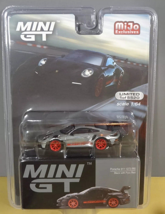 CHASE CAR Porsche 911 (992) GT3 RS Black With Pyro Red - Mini GT - 1:64 - MGT00681GR