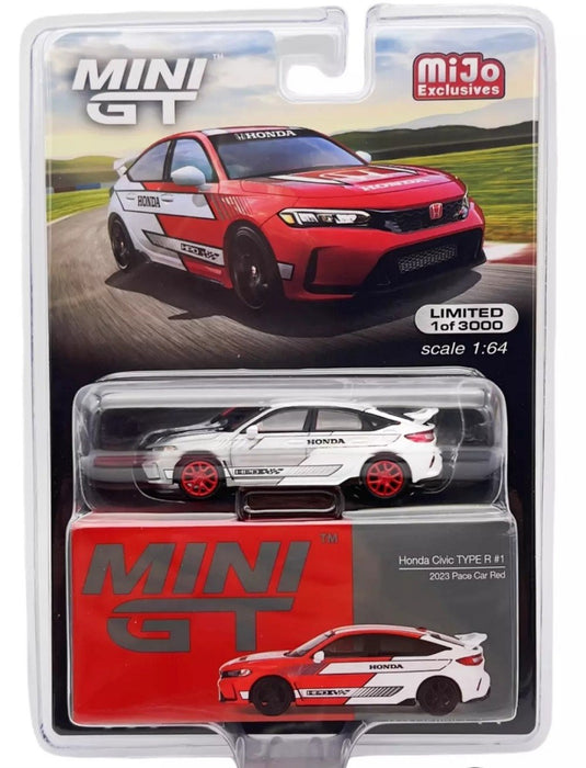 CHASE CAR 2023 Honda Civic Type-R Pace Car Red White - Mini GT - 1:64 - MGT00686GR