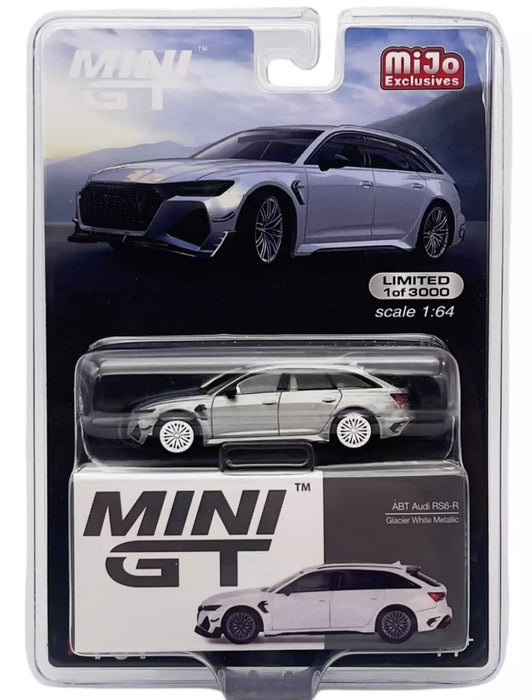 CHASE CAR Audi ABT RS6-R Glacier White Metallic - Mini GT - 1:64 - MGT00701GR