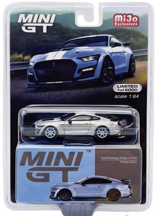 CHASE CAR Ford Mustang Shelby GT500 Heritage Edition - Mini GT - 1:64 - MGT00758GR