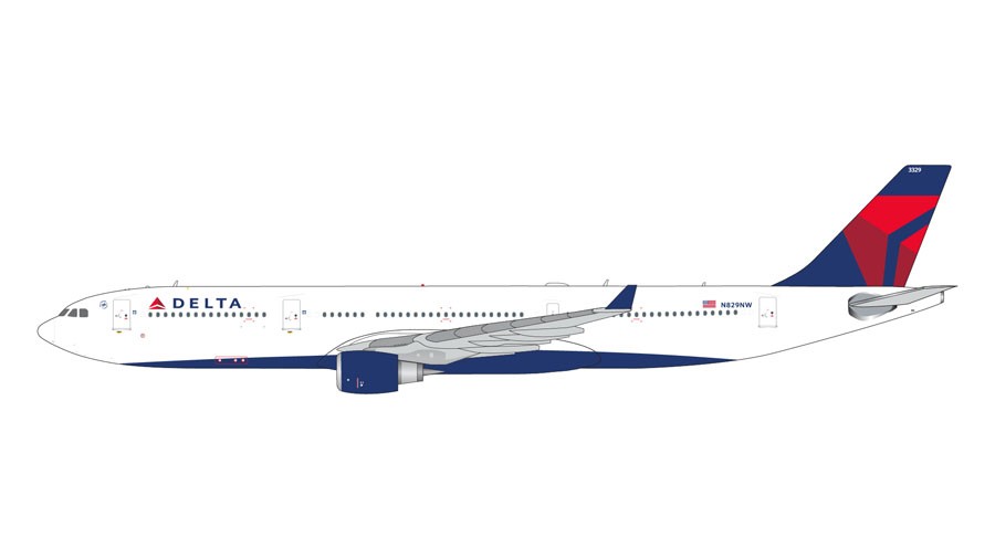 Delta Air Lines Airbus A330-300 / N829NW  / Gemini 1:400 - GJDAL2106 GJ2106